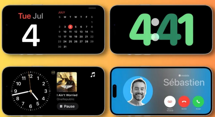 夏津苹果手机维修分享iOS17横屏充电待机显示有什么好处 