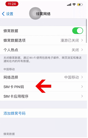 夏津苹果14维修网分享如何给iPhone14的SIM卡设置密码 