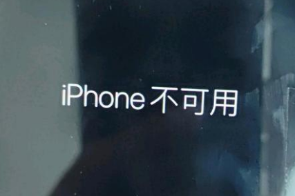 夏津苹果服务网点分享锁屏界面显示“iPhone 不可用”如何解决 