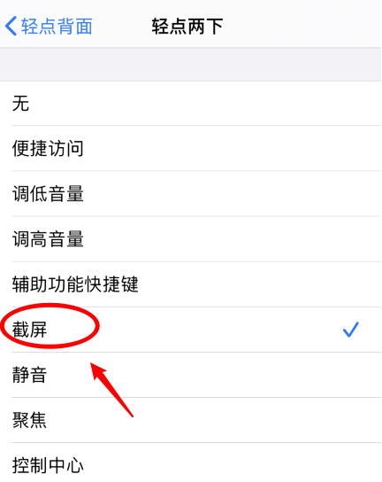 夏津苹果手机维修分享iPhone12如何启用双击截屏 